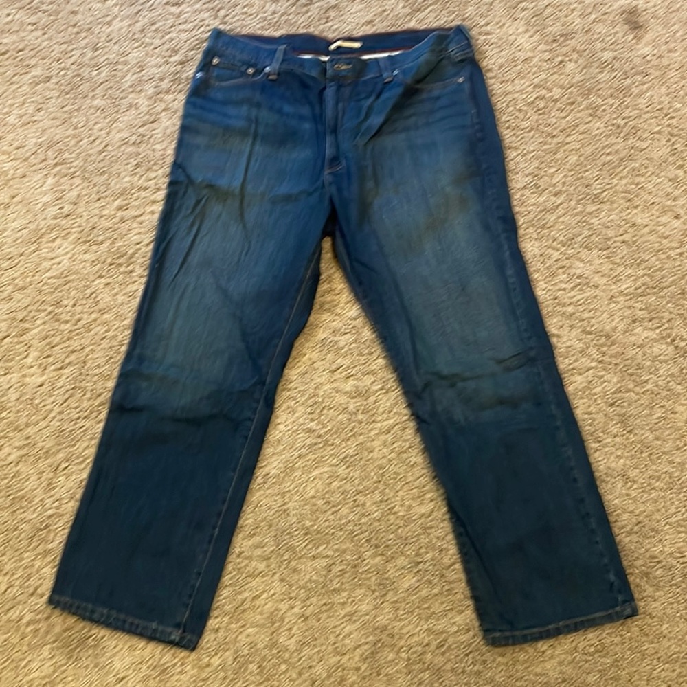 Llbean men’s jeans. Worn once. No rips. No tears. No fraying. Smoke free home